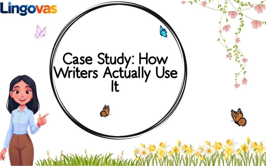 Case Study How Writers Actually Use It