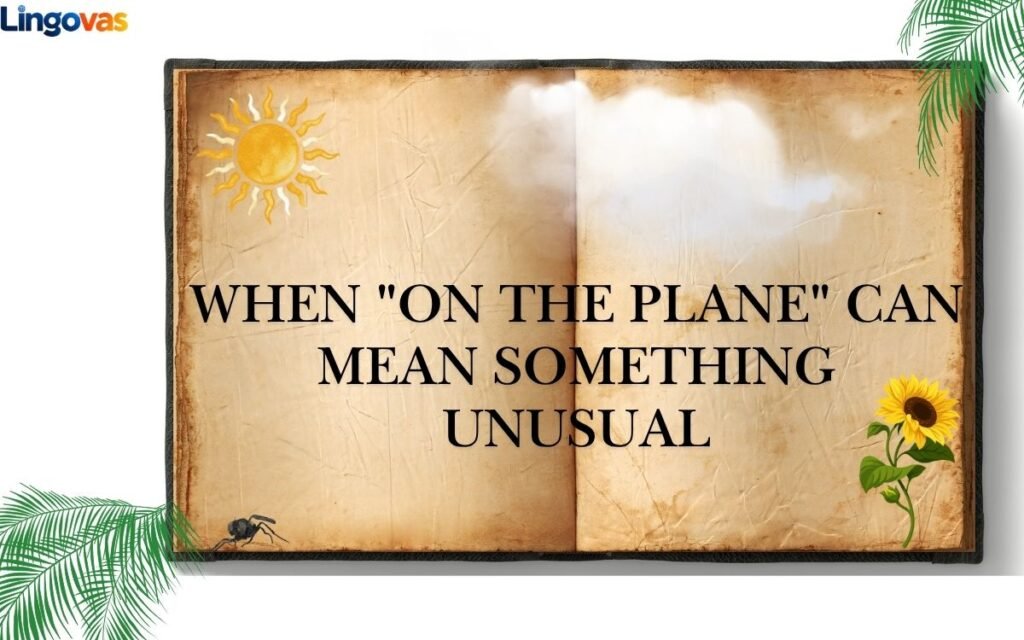 When "On the Plane" Can Mean Something Unusual
