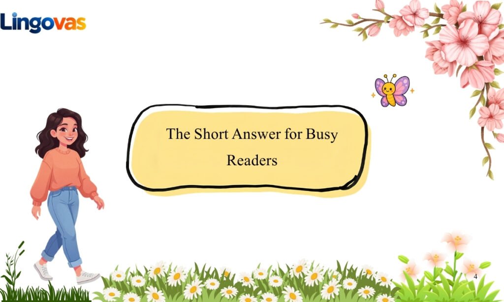 The Short Answer for Busy Readers