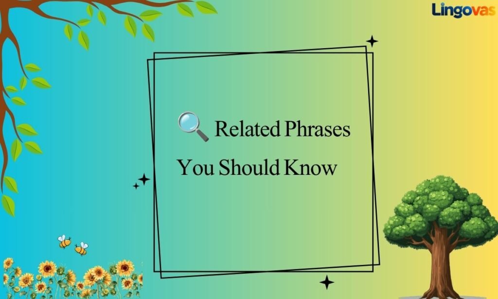 🔍 Related Phrases You Should Know
