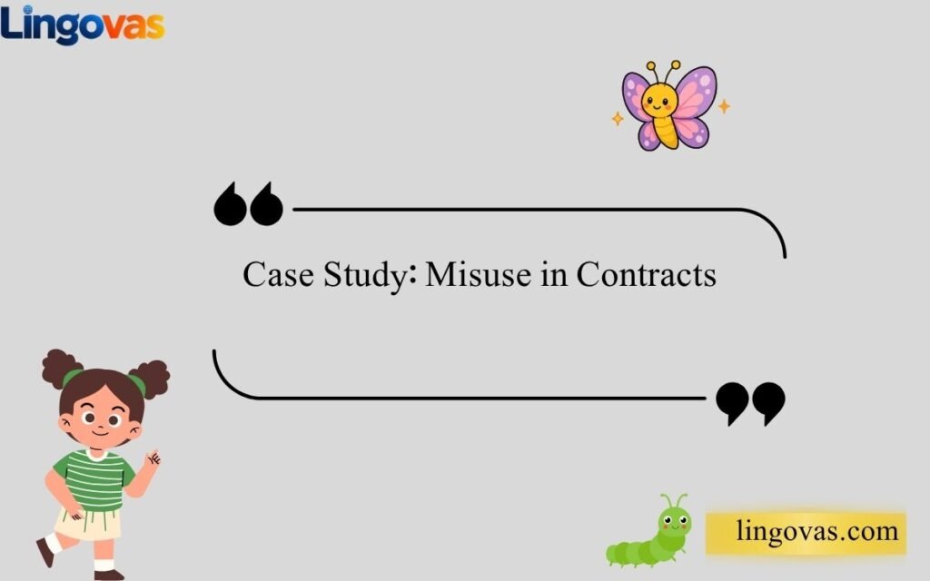 Case Study Misuse in Contracts