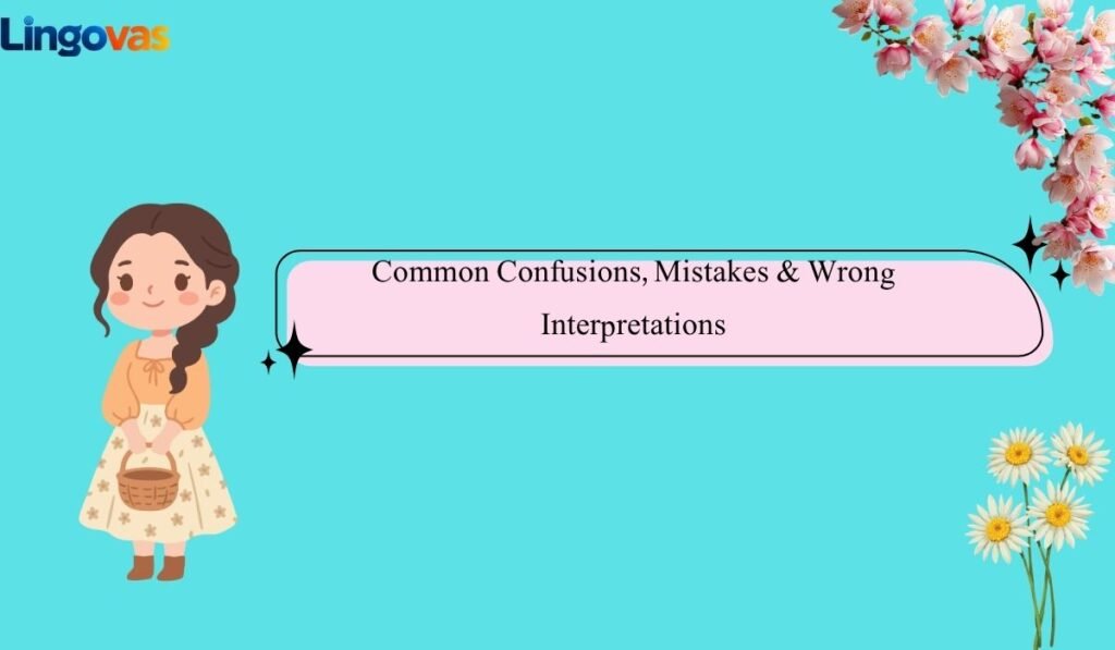 Common Confusions, Mistakes & Wrong Interpretations 