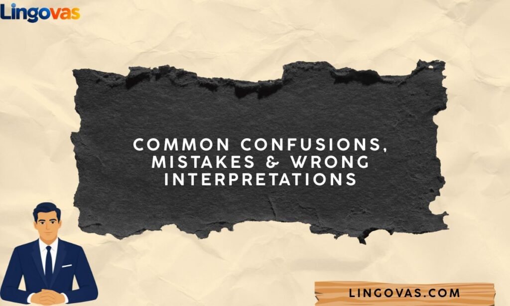 Common Confusions, Mistakes & Wrong Interpretations