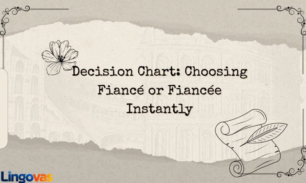 Decision Chart Choosing Fiancé or Fiancée Instantly