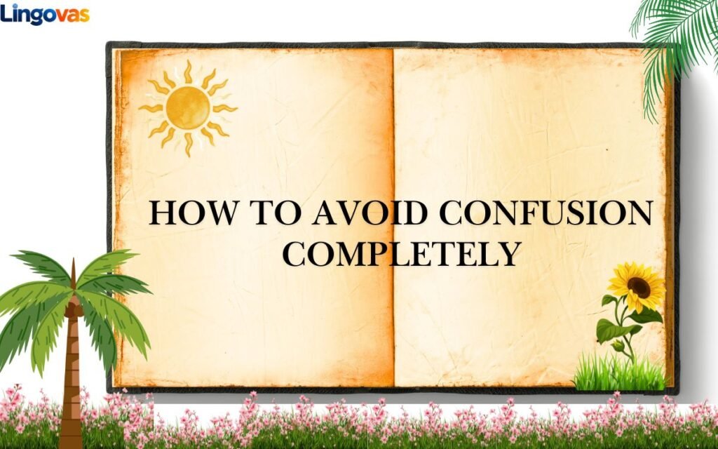 How to Avoid Confusion Completely