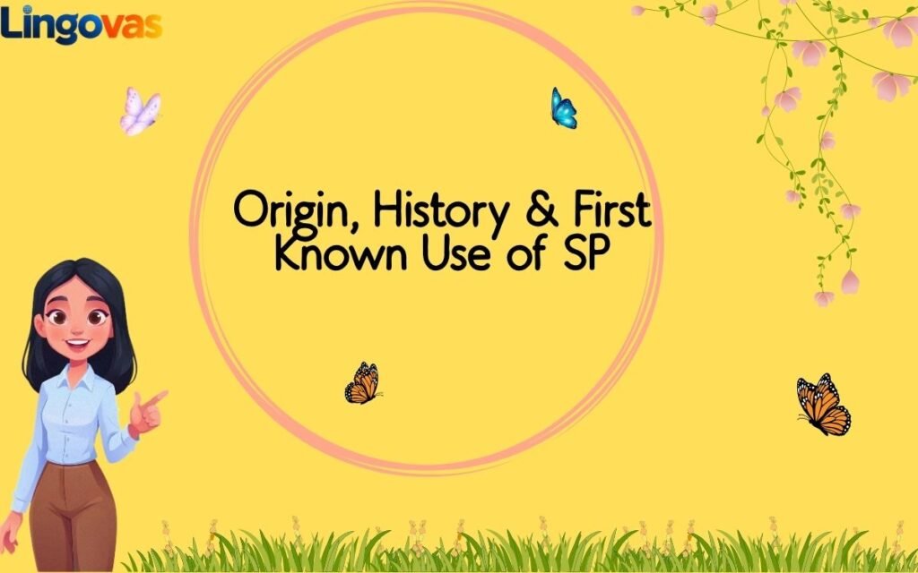 Origin, History & First Known Use of SP