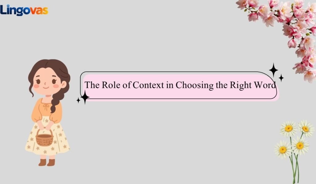 The Role of Context in Choosing the Right Word