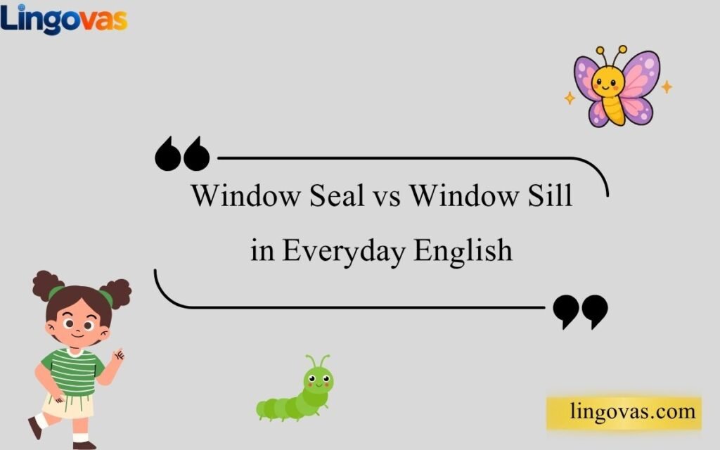 Window Seal vs Window Sill in Everyday English