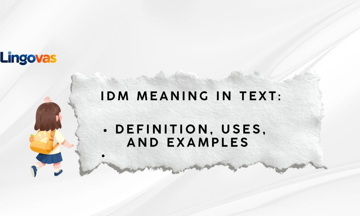 IDM Meaning in Text: Definition, Uses, and Examples 